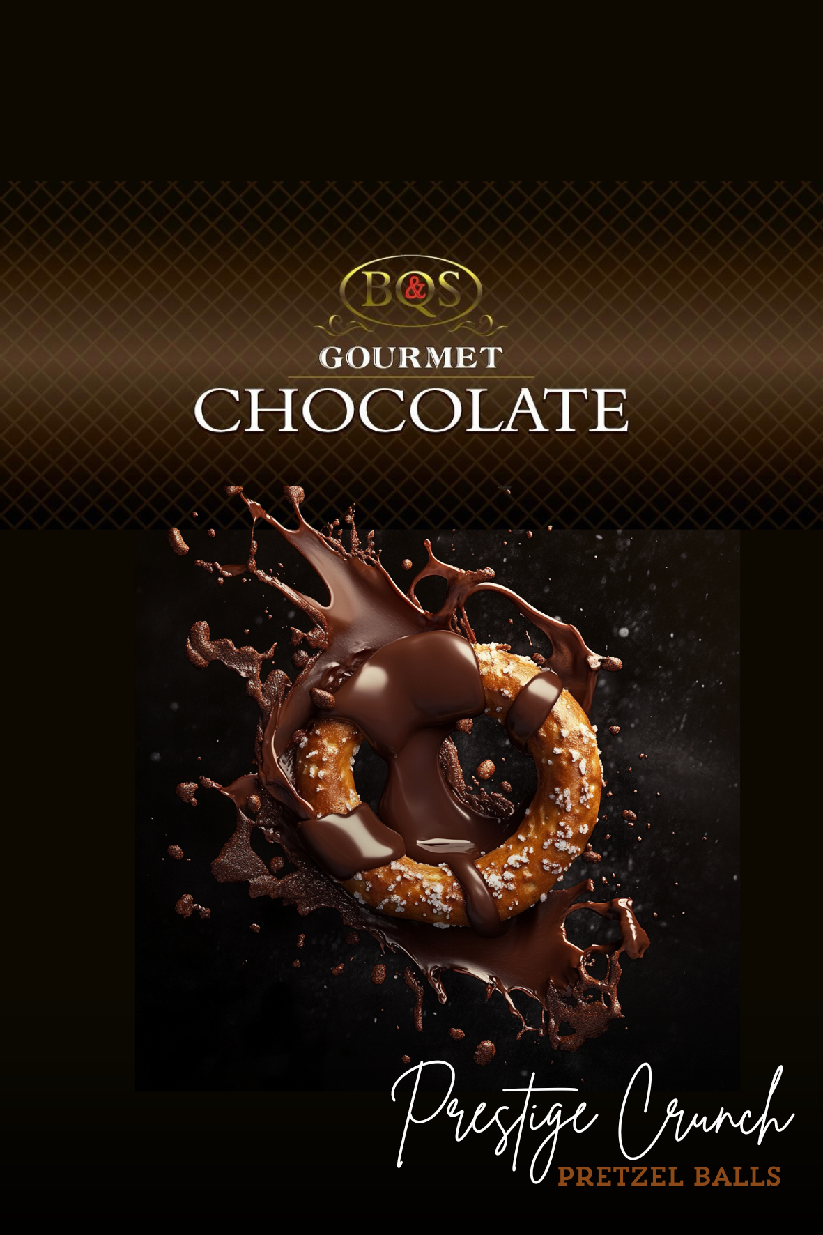 Mixed box of milk and dark chocolates with assorted flavors including blueberry, cherry, almond, cashew, espresso, and pretzel ball.